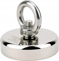 Неодимовый магнит 150 кг / Ø60 мм, мощный держатель N52 в корпусе, резьба M8