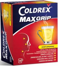 Coldrex MaxGrip GRYPA PRZEZIĘBIENIE 10 szaszetek