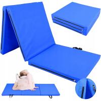 MATERAC GIMNASTYCZNY SKŁADANY 180/60/5 cm FITNESS STAR NIEBIESKI