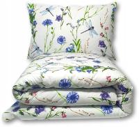 Комплект постельного белья 220x200 см, хлопок, цветы, Польша, 100% хлопок, стрекозы