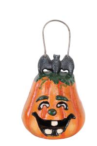 Копилка окрашенная чугунная тыква