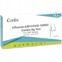 Cordx Combo Test 4IN1 COVID - 19 грипп типа A B RSV оригинальный чувствительный