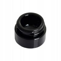 Черная стеклянная банка 5 мл с винтовой крышкой