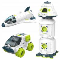 Zestaw STACJA KOSMICZNA z WAHADŁOWCEM ŁAZIKIEM i FIGURKAMI ASTRONAUTÓW 3+