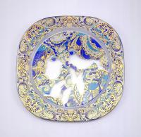 Розенталь-Рождественская тарелка-B. Wiinblad, стекло украшено; 0425