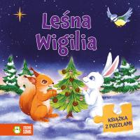 Leśna Wigilia. Książka z puzzlami twarda Zielona Sowa