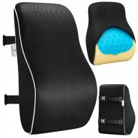 Poduszka ORTOPEDYCZNA lędźwiowa CHŁODZĄCA pod plecy do biura auta domu