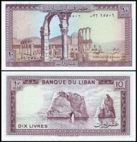 LIBAN, 10 LIVRES 1986 Pick 63f