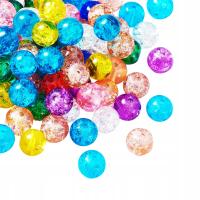 Треск стеклянные бусины смешивания цветов 8 мм 120шт красочные шарики для браслетов