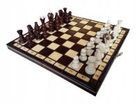 SZACHY KRÓLEWSKIE DREWNIANE 31X31