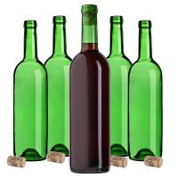 30 szt BUTELKI SZKLANE NA WINO NALEWKI BUTELKA DO WINA 0,75L 750ML + KORKI