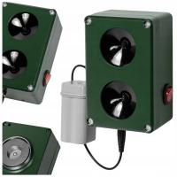 ODSTRASZACZ KUN MYSZY SZCZURÓW GRYZONI PODWÓJNY DO DOMU I OGRODU NA BATERIE