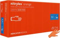 Перчатки нитриловые перчатки без пудры orange