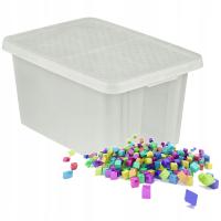 Pudełko Pojemnik skrzynka ESSENTIALS 45 L z pokrywą transparentne