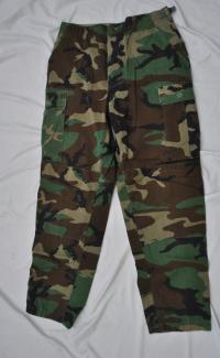 spodnie wojskowe BDU woodland ripstop MEDIUM LONG ML US ARMY 100% cotton