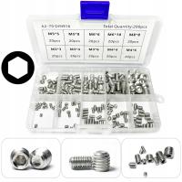 ZESTAW 200SZT WKRĘTÓW DOCISKOWYCH IMBUSOWYCH ŚRUBY DO BLOKAD I MOCOWAŃ