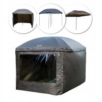Acra Outdoor Shelter XXL, зонтик 300 см с боковыми стенками и стойками