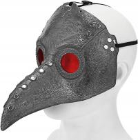 Maska Doktor Zaraza Lekarz Zaraza Dżuma Ptak Halloween Cosplay Steampunk