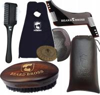 Набор для бороды щетка шаблон гребень картечью