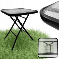 Стол журнальный столик квадратный стеклянный складной балкон кофейный сад TASOS 60x60 см