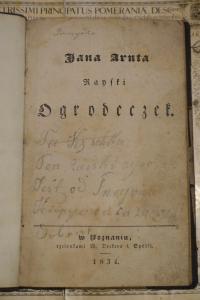 JANA ARNTA RAYSKI OGRÓDECZEK / POZNAŃ 1834