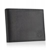 Betlewski Portfel męski skórzany zapięcie skóra naturalna do spodni