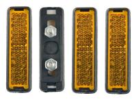 Odblaski na pedały rowerowe, zestaw 4 sztuk