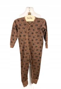 HUST&CLAIRE dwuwarstwowy kombinezon rampers piżamka wełna WOOL bambus 92