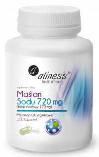 Aliness бутират натрия 720MG пищеварительная система микрокапсула VEGE 100KAP