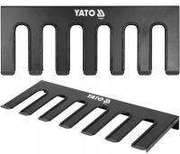 Yato metalowa półka ścienna na wkrętarki elektronarzędzia wieszak 6 gniazd