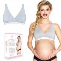 Mitex Lilly мягкий хлопковый бюстгальтер для беременных и кормления серый XL