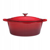 ЖАРОВНЯ ЧУГУННАЯ ЭМАЛЬ ГУСИНАЯ ЛАПКА 34СМ 6,5 Л МС-001