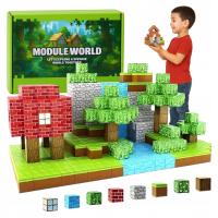 KLOCKI MAGNETYCZNE KLOCKI SZEŚCIANY LUDZIKI KLOCKI PIKSELE 200 ELEMENTOW