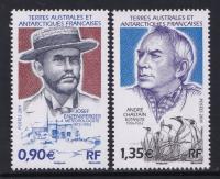 TAAF ** Mi 736-37 naukowcy botanik meteorolodzy