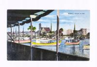 HEL - WIDOK Z OKRĘTU, PORT, ŁÓDKI 1931