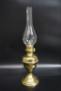 H-P ORYGINALNA BŁYSZCZĄCA MOSIĘŻNA LAMPA NAFTOWA