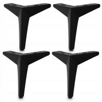 4X мебельная ножка, черная ножка для шкафа, ножка для дивана, твердая