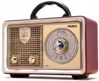 RADIO SIECIOWO-BATERYJNE AM FM RETRO PRONUS J110 VINTAGE BLUETOOTH USB AUX