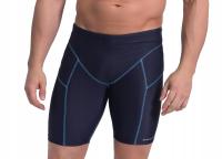 Sesto Senso Bokserki kąpielowe długie męskie Shark granat