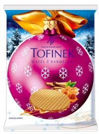 Tago Tofinek Wafel z nadzieniem karmelowym 40 g Edycja Świąteczna