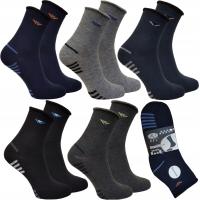5 x skarpety męskie skarpetki bezuciskowe trwałe mocne bawełniane 42/46