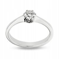 FJ 032 кольцо из белого золота 0.585 с бриллиантом