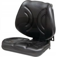 Siedzenie pasażera, uniwersalne, składane, mocowanie ścienne, PVC, szer. 47