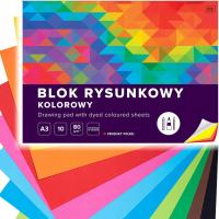 Interdruk BLOK RYSUNKOWY KOLOROWY A3 10 kartek 80g