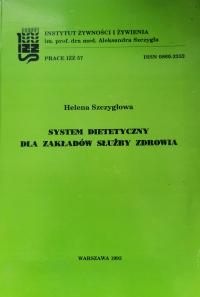 System dietetyczny dla zakładów służby zdrowia