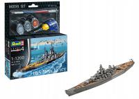 Model do sklejania Revell USS New Jersey farby klej