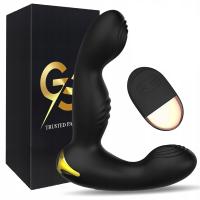 ZDALNIE STEROWANY MASAŻER PROSTATY POSUWISTY Z PILOTEM 10 FUNKCJI WIBRATOR