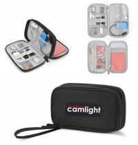 ETUI ORGANIZER NA KABLE POWERBANK DYSK PENDRIVE KARTY PAMIĘCI CZYTNIK SD