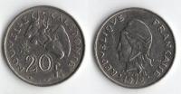 NOWA KALEDONIA 1972 20 FRANCS