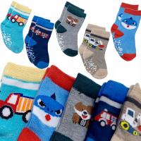 5x KOLOROWE SKARPETKI DZIECIĘCE skarpety WYGODNE ABS BAWEŁNIANE 18-20